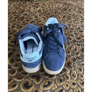 Reebok navy suede sneakers